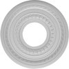Ekena Millwork Cole Thermoformed PVC Ceiling Medallion (Fits Canopies up to 4 1/4"), 10"OD x 3 1/2"ID x 3/4"P CMP10CO